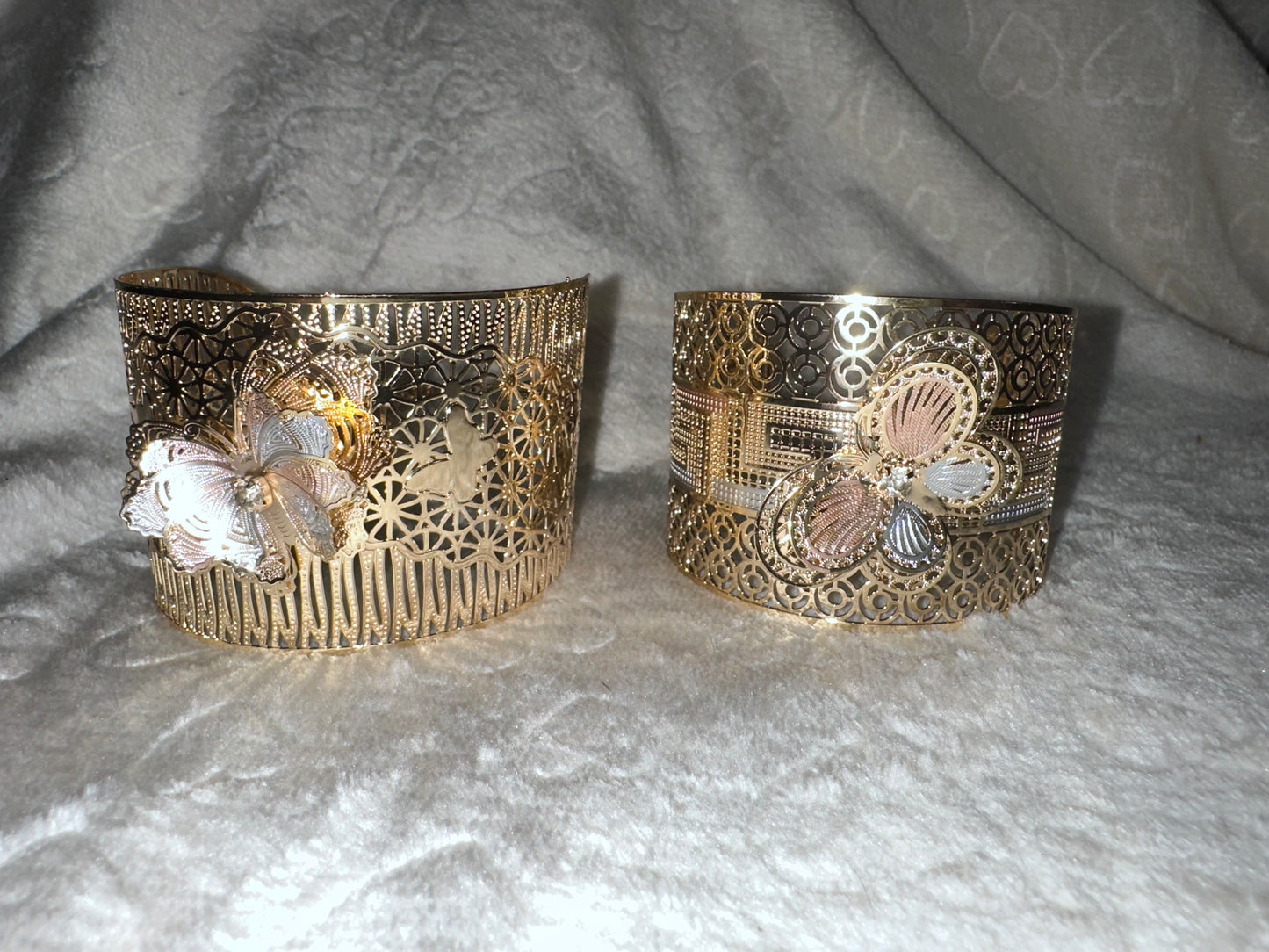 Tri-colorButterfly Cuff bracelet