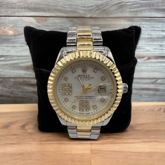 Rolito Inspired Designer Watch Silver/Gold