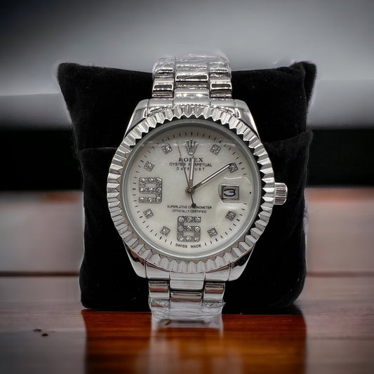 Rolito Inspired Designer Watch Silver