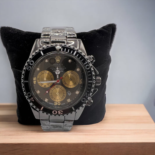 Reloj de diseño inspirado en Rolito para hombre